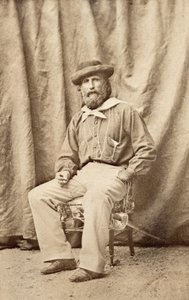 ジュゼッペ・ガリバルディ（1860年、カゼルタにて 作： Unknown photographer