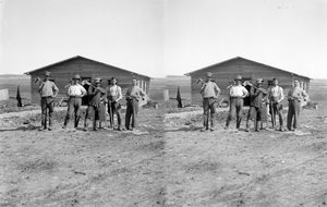 パレスチナのキブツに住むユダヤ人入植者の集合写真（1923年頃 作： 未知の写真家