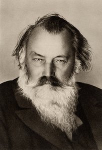 ヨハネス・ブラームス（1833-1897）ドイツの作曲家（版画） 作： Unknown photographer