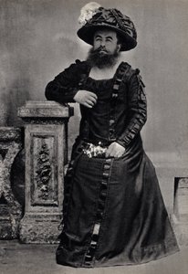 レ・モンスター、ひげを生やした女。写真、19世紀後半、パリColl.セルバ。 作： Unknown photographer