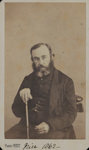 民間人の服を着たジェームズアウトラム中将、ニース、1862年 作： Unknown