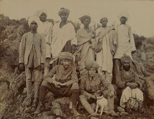 1895年頃のSエドワーズ中尉と彼の犬ビディ 作： Unknown