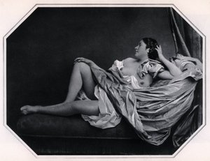 1859年に横たわる裸の女性匿名の写真 作： Unknown photographer