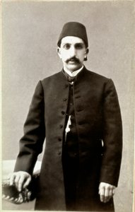 オスマン帝国。スルタン・アブドゥルハミド2世（Abd ul Hamid, Abd-ul-Hamid, Abdulhemit, Abdul Hamid, Abd al-Hamid, Abd al-Hamid）（1842-1918）の肖像」写真。アンカラ、トルコ歴史協会、トルコ