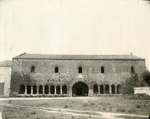 イタリア、エミリア・ロマーニャ州、ポンポサ修道院、パラッツォ・デッラ・ラギオーネ、1890年頃 作： Unknown photographer