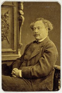 1884年、アレクサンドル・デュマ・ジュニア（1824-1895）の肖像 作： Unknown photographer