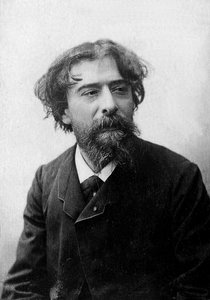 フランスの小説家・語り部であるアルフォンス・ドーデ（1840-1897）の肖像。 作： Unknown photographer