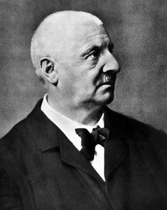 オーストリアの作曲家、アントン・ブルックナー（1824 - 1896）の肖像。 作： 未知の写真家
