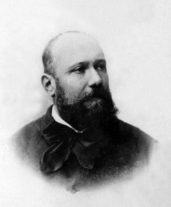 フランスのジャーナリスト、アルマン・シルヴェストル（1837-1901）の肖像。