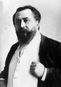 フランスの詩人、カトル・メンデス（1841-1909）の肖像。