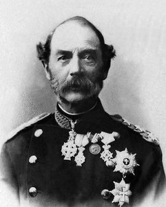 デンマーク王クリスチャン9世（1818-1906）の肖像。 作： Unknown photographer