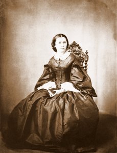 ロベルト・シューマンの妻、クララ・シューマン（1819〜1896）の肖像。 作： Unknown photographer