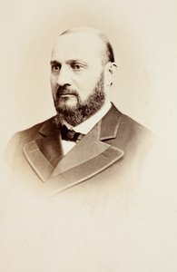 エンリコ・タンベルリックの肖像、1860年代頃（モノクロ写真） 作： Unknown photographer