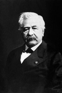 フランスの外交官・企業家であるフェルディナン・ド・レセップス（1805-1894）の肖像。 作： Unknown photographer