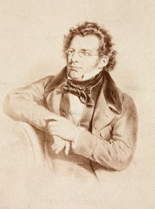 フランツ・シューベルトの肖像 1860年代頃（版画） 作： Unknown photographer