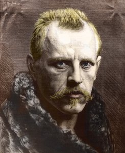 フリットヨフ・ナンセン（1861-1930）の肖像（エングレーヴィング） 作： 未知の写真家