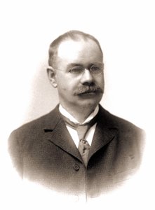 アメリカの統計学者、ヘルマン・ホレリス（1860-1929）の肖像。 作： Unknown photographer