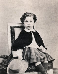 ナポレオン3世の息子、皇太子ユージーン・ルイ・ナポレオン・ボナパルト（1856-1879）の肖像。1860年6月にフォンテーヌブローで撮影された匿名の写真