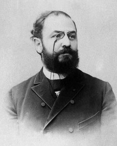 フランスの政治家、レオン・ブルジョワ（1851-1925）の肖像。