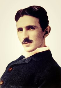 ニコラ・テスラ（1856-1943）の肖像（ニコライ） - クロアチア生まれのセルビア人エンジニア、物理学者、発明家 作： Unknown photographer