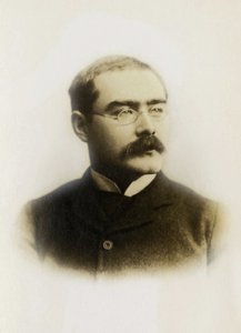 イギリスの作家、ラドヤード・キップリング（1865-1936）の肖像。 作： Unknown photographer