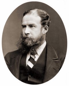 イギリスの政治家、博物学者、先史学者であるエイブバリー男爵、サー・ジョン・ラボック（1834-1913）の肖像。写真撮影 作： Unknown photographer