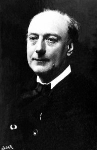 フランスの詩人、セオドア・ド・バンヴィル（1823-1891）の肖像。