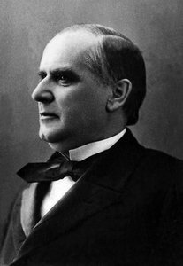 アメリカの政治家、ウィリアム・マッキンリー（1843-1901）の肖像。 作： Unknown photographer