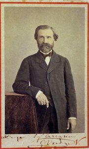 イタリアの作曲家ジュゼッペ・ヴェルディ（1813〜1901）の肖像。