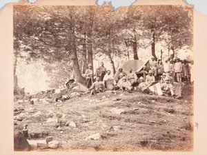 1888年、ブラックマウンテン遠征、カイムグリでの電信と信号機 作： Unknown