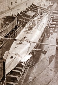 フランス初の潜水艦「ナルヴァル号 作： Unknown photographer