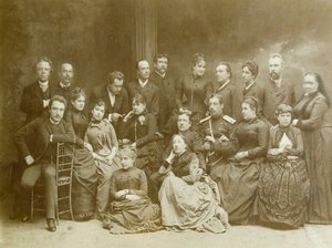 ワルシャワで最初の劇団 (Varsovie en Pologne) (ポーランド)。 アルブミンの写真 作： Unknown photographer