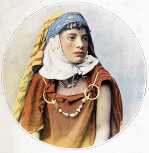 チュニジアの女性。1898. 作： Unknown photographer
