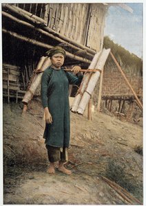 1898年頃のベトナム・トンキンの水運船 - 撮影