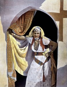 若いチュニジア人女性。写真 1893年