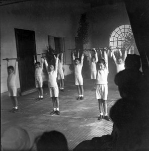 スポーツ、体育、学校の体育館 作： Unknown photographer
