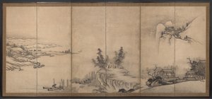 風景の中の中国風パビリオン 作： Unkoku Toeki
