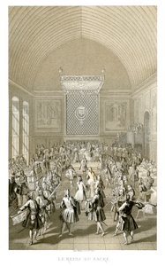 戴冠式の食事、1715年、1885年。 作： Urrabieta