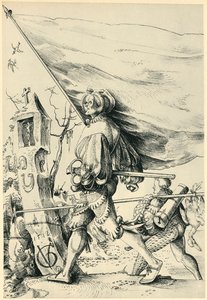 傭兵、1516年、1943年。 作： Urs Graf