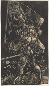 ベルン州の旗手、1521 年。 作： Urs Graf
