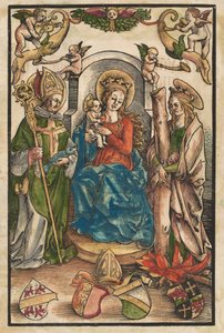 聖ウルリッヒと聖アフラのマドンナ[直訳]、c。 1511年。