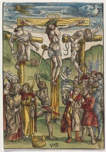 受難。1508年以前の「磔刑」。