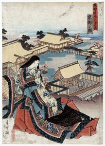 京都の眺望 作： Utagawa (1786 1865) Kunisada