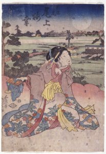 Onoe Baik? No papel do Shinz? Takao (impressão em xilogravura colorida) 作： Utagawa (1786 1865) Kunisada
