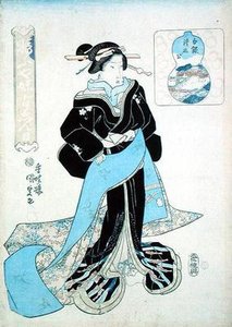 ある女性の肖像（木版画）