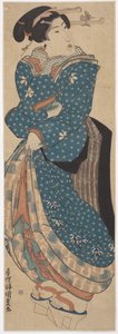 mulher em pé 作： Utagawa (1786 1865) Kunisada
