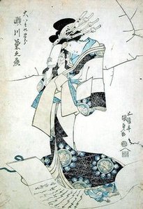 ある女性の肖像（木版画）
