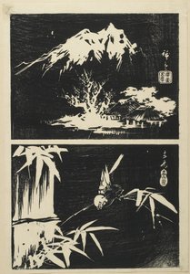 （リトグラフの2つの画像）、19世紀半ば