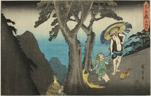 「忠臣蔵」より第5幕「五段目」 作： Utagawa Hiroshige
