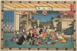 七段目「忠臣蔵の仇討ち」より 作： Utagawa Hiroshige